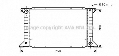 AVA QUALITY COOLING fd2168 -  Радиатор, охлаждение двигателя